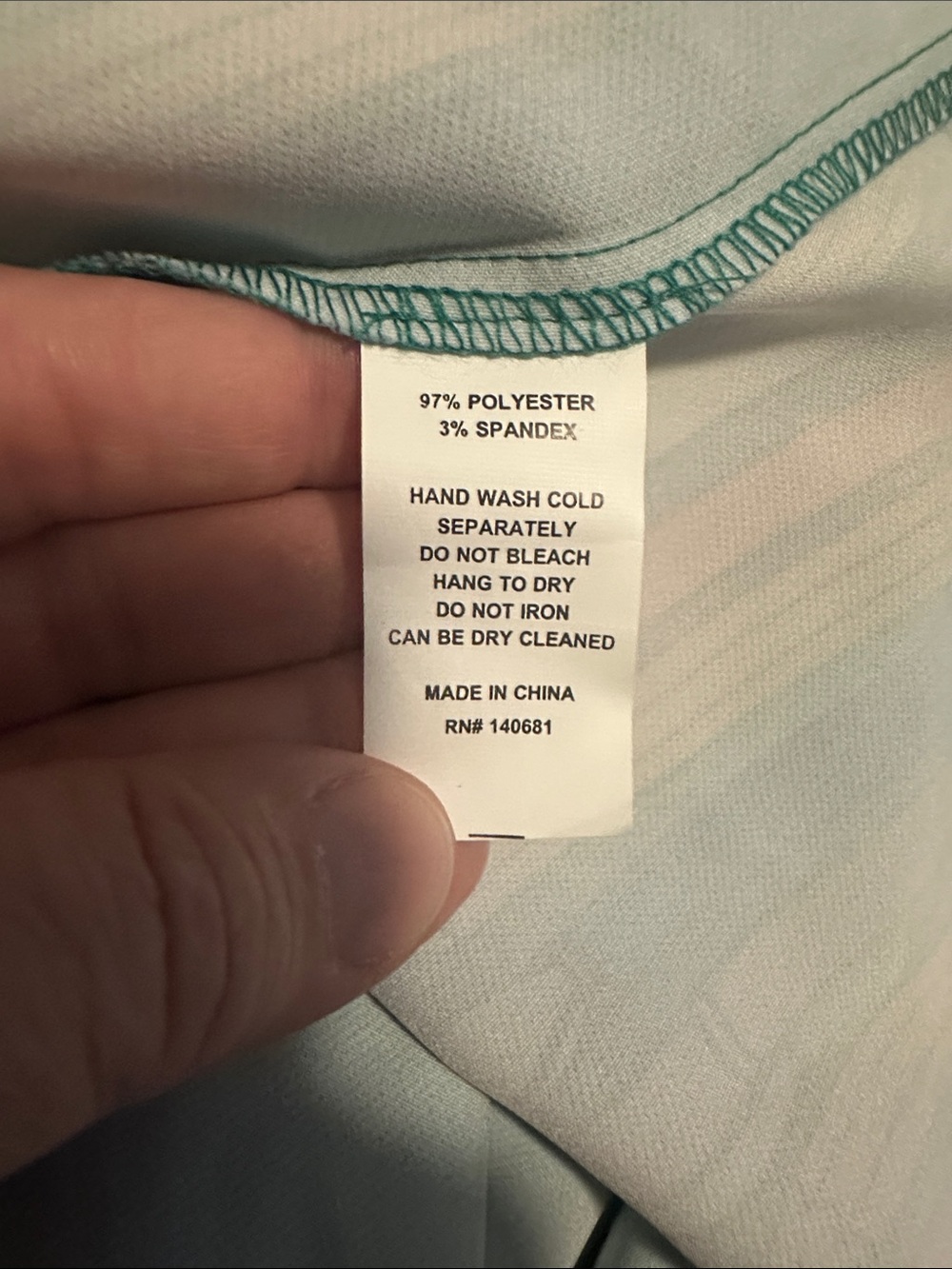 Unique Vintage Teal Dress with White Trim and Colorful Pencil Hem, Size M (6-8) - Picture 9 of 12